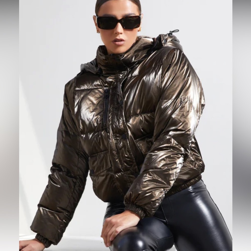 Down filled coat bust 48 length 23 1/2